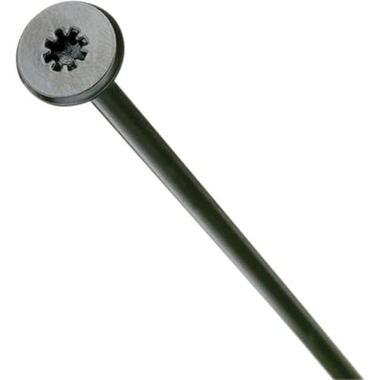 FastenMaster FMHLGM006-50 HeadLOK Heavy-Duty Flathead Fastener, 6 Inches, 50-Count, Black - size: 6"
