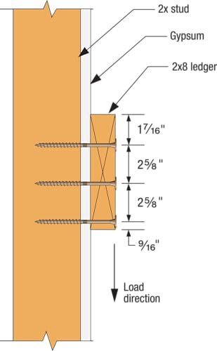 Simpson Strong-Tie SDWS22800DBMB Strong-Drive SDWS Timber Screws (Exterior Grade), 0.220 Inch x 8 Inch, Double-Barrier Coated, Washer Head, Sawtooth Point, Tan (Pack of 250)