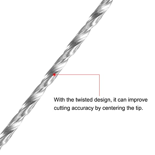 uxcell HSS Extra Long Twist Drill Bits,2mm Drill Dia 300mm Length 2Pcs - size: 2x300mm