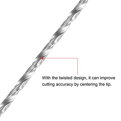 uxcell HSS Extra Long Twist Drill Bits,2mm Drill Dia 300mm Length 2Pcs - size: 2x300mm