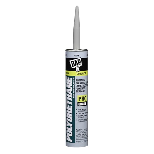 DAP Polyurethane Premium Construction Adhesive Sealant, Gray, 10.1 Oz (7079818814) - color: Gray