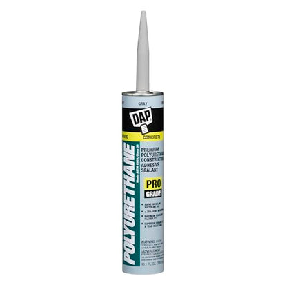 DAP Polyurethane Premium Construction Adhesive Sealant, Gray, 10.1 Oz (7079818814) - color: Gray