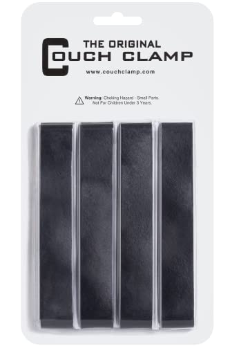 Couch Clamp Sectional Connectors (4 Pack) – Keep Cushions from Sliding, Easy Install Straps, Universal Fit for Modular Couches – Prevent Floor Scratches - style: Original