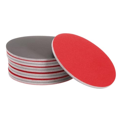 uxcell 10pcs 3000 Grit Sanding Sponge 6" Hook and Loop Sanding Disc - size: 6 Inch, style: 3000 Grit