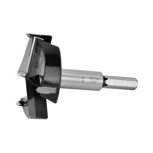 Mollom 66.7mm (2-5/8") Triple Flute Carbide Forstner Drill Bit - size: 66.7mm | 2-5/8"