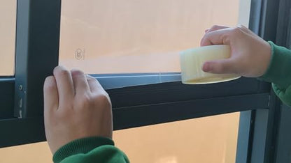 Window Sealing Tape, AC Insulation, 3 Pack - 2 inch x Total165yds(495 FT) - color: Clear, size: 2-Inch x 55 Yards x 3 Rolls