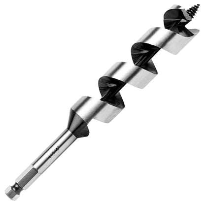 1-1/4 Inch x 9 Inch Auger Drill Bit for Wood,1-1/4 Inch Hex Shank - size: 1-1/4" x 9"