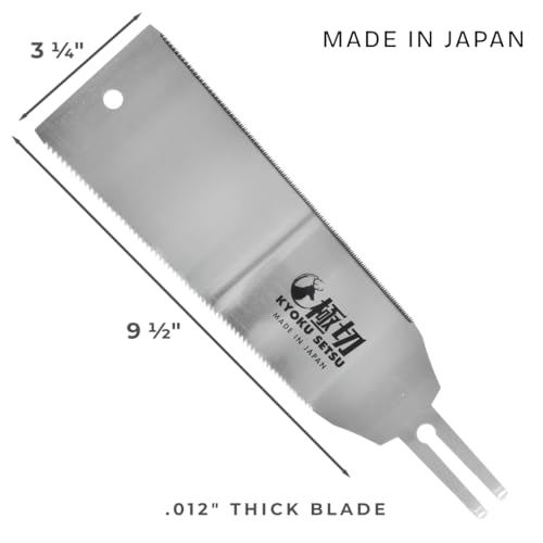 GreatNeck 75004 Japanese Pull Saw Replacement Blade 9.5-Inch Made in Japan - style: Japanese Double-Edged Saw Replacement Blade