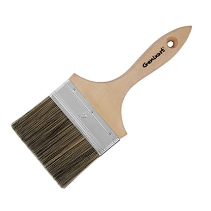 Genixart Double Thick Chip Paint Brush, Wood Stain Brush for Fence, 4 Inch