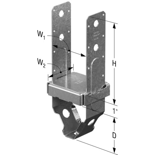 Simpson Strong-Tie PBST44Z PBST ZMAX Galvanized Standoff Post Base for 4x4 (Each) - size: 4 x 4