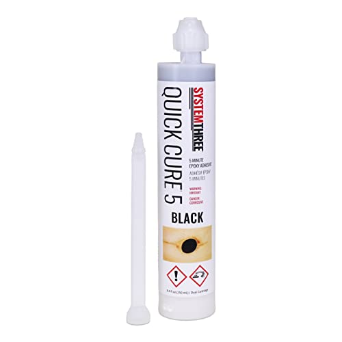 System Three Quick Cure 5 U-TAH Cartridge, 8.4 Ounces, Black - size: 8.4 oz. U-TAH Cartridge