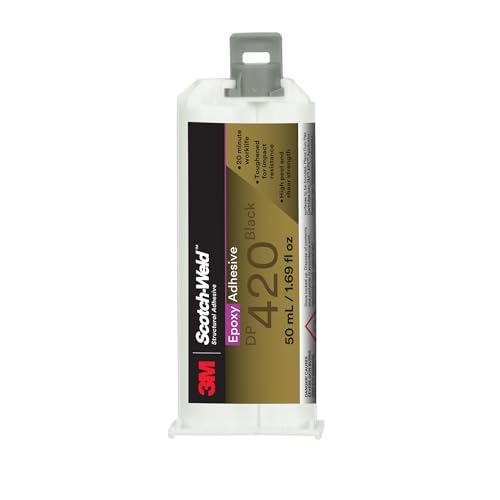 3M Scotch-Weld Epoxy Adhesive DP420, Black, 50 mL (1.69 fl oz) Duo-Pak - size: 50 ml