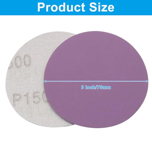 3 Inch 1500 Grit Wet Dry Sandpaper, 50 Pcs - style: Grit 1500