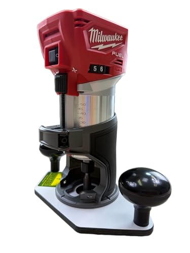 Woodhaven 8371 2" Bit Hole Baseplate, for Milwaukee M18, 7mm thick - size: M18