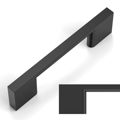 Amerdeco 10 Pack Matte Black Cabinet Pulls 3" - color: Matte Black, size: 3" hole center