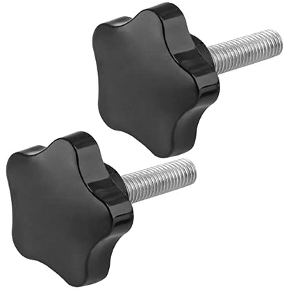 M8 x 30mm Thread Star Knob, 2Pcs - size: M8 x 30mm, style: Star Handle