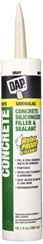 DAP Concrete and Mortar Filler and Sealant, Gray, 10.1 Oz (7079818096), (Pack of 12) - size: 10.1 Oz, Single (Pack of 6)