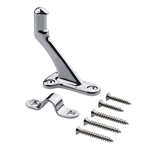 Triumph Hardware,3 Pack,3" Heavy Duty Handrail Bracket Polished Chrome,Stair Railing Bracket - color: Polished Chrome