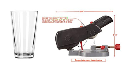 JOUNJIP Mini Miter Saw, Hobby Cut-Off Chop Saw with 8 Blades