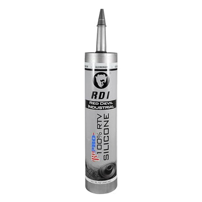 Red Devil 08165I RD PRO Industrial Grade RTV 100% Silicone Sealant - color: Aluminum, size: 1 Pack