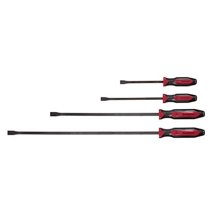 Mayhew Tools 14065 Dominator Pro Pry Bar, Red, 4-Piece - color: Red, size: 8", 12", 25" & 36" Curved