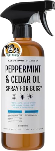 Kate's Home & Garden Peppermint Oil Spray for Bugs, Ants, Spiders (16oz) - size: 16 Fl Oz (Pack of 1)