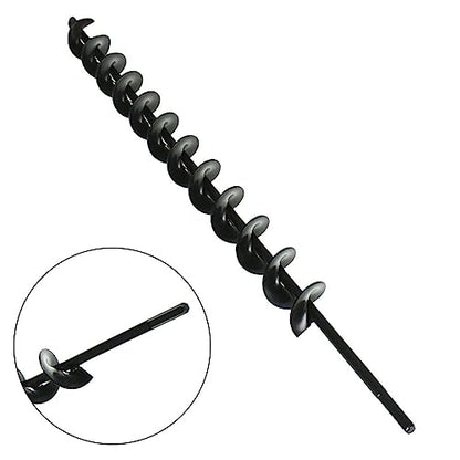 Auger Drill Bit 1.75 x 24 Inch Surface Auger Drill Bit for Planting Garden Auger Drill String or Umbrella Hole Excavator Suitable for 3/8 Inch Hex Drive Drill Bit - size: 1.75 x 24 Inch