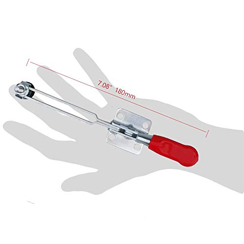 E-TING 4Pcs Hand Tool 201BL Extended Quick Release Horizontal Toggle Clamp