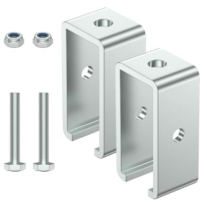 SKTREX Channel Trolley Track Hanger Bracket for UNISTRUT Strut Channel, 1-5/8 Intermediate Support Hange Bracket for All 1-5/8" Channel Trolley Track,2 Set - style: 2 pack