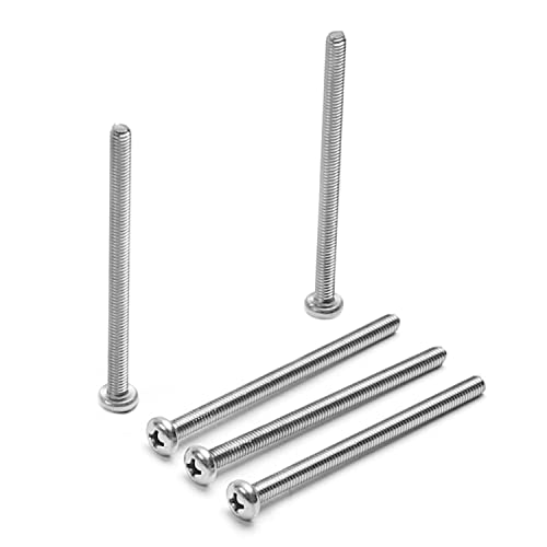 30Pcs M4-0.7 x 60mm Pan Head Phillips Machine Screws - size: M4 x 60mm