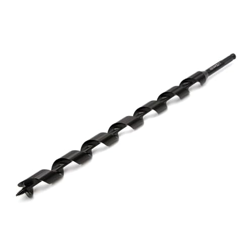 WoodOwl 08808 Deep Cut Wood Boring Auger Bit, 18-Inch Length x 11/16-Inch Diameter
