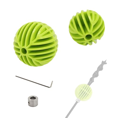 Flex Bit Placement Tool & Bumper Ball Guide Kit for 1/4" Shank Drill Bits - Includes 1-3/4" & 2-5/16" Guides for Cable Installation - style: 7.5mm PVC Bumper Balls