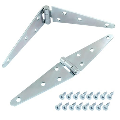 Hordion 2Pcs Strap Hinge Shed Door Hinges, 5 Inch Heavy Duty Gate Hinges - size: 5 Inch, 2Pcs
