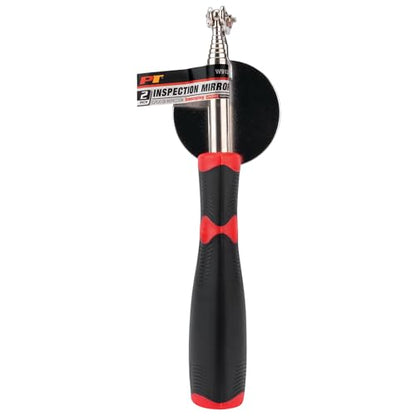 Performance Tool W9124 2 in. Jr Jumbo Telescoping Inspection Mirror - size: Round Inspection Mirror |Extends: 10 to 36"