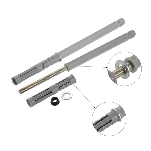 uxcell 4 Pcs Floating Shelf Brackets, Metal Hidden Shelf Support Brackets 0.5" x 4.7" Invisible Shelf Brackets with Screws for Floating Wood Shelves (Silver Tone) - size: 0.5" Dia x 4.7" Length
