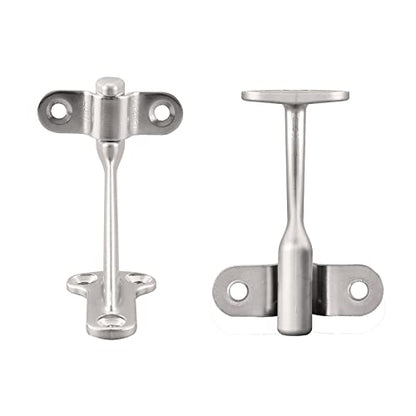 HOME MASTER HARDWARE Handrail Bracket for Stairs, Satin Nickel, 3 Pack - color: Satin Nickel, size: 3 Pack