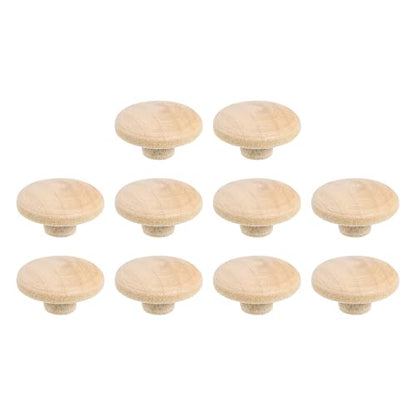uxcell Wood Hole Plugs, 20 Pcs 13x5mm Wood Button Top Plugs Round Head Hardwood Furniture Plugs Screw Hole Plugs for Furniture Tables Chairs Cabinetry Crafts Projects - size: 13x5mm
