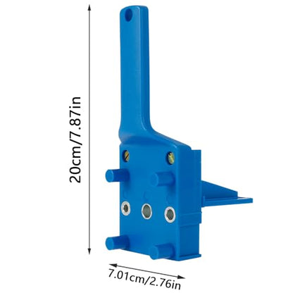 Dowel Jig Kit Woodworking Drill Guide Set Fits 6mm(1/4") 8mm(5/16") 10mm(3/8") Drill Bits Wood Drilling Straight Hole Drill Guide Metal Sleeve Wood Drilling Doweling Hole Saw Locator Woodworking Tools