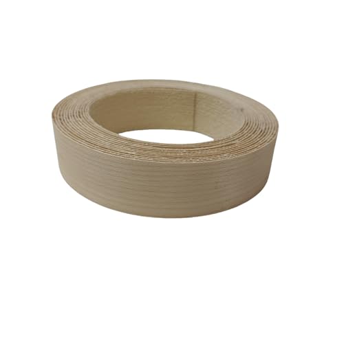 Real Maple Wood Veneer Edge Banding Tape,1 inch×13ft Preglued Iron On Edging Band Roll with Self Hot Melt Adhesive, Prefinished Flexible Edgebanding Strip for Laminate Furniture Cabinet Repair - style: Maple