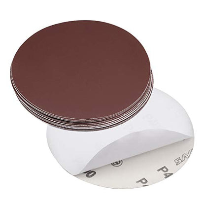 uxcell 6" PSA Sanding Discs 400 Grits Self Stick Aluminum Oxide Sandpaper for Random Orbital Sander Wood Metal Dry Polishing 20pcs - style: 400 Grit