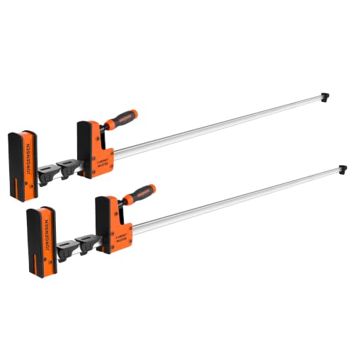 JORGENSEN 60-Inch Parallel Bar Clamps, 2-Pack Cabinet Master Bar Clamps - size: 60 Inch