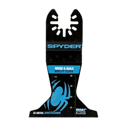Spyder Oscillating Tool Blade, 2.5-Inch Width x 2-Inch Bi-Metal Wood and Nail Cutting Blade (70006) - size: 2 x 2.5 inch (1-Pack), style: Bi-metal Wood and Nail Cutting