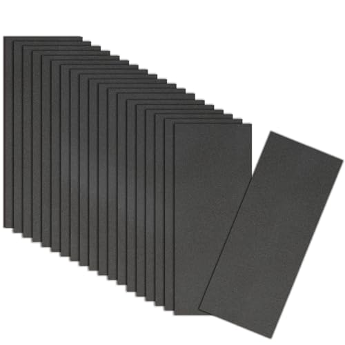 21-Sheets 500 Grit Sandpaper, 9 x 3.6 Inch Wet Dry Sand Paper Assortment Pack, Silicon Carbide Abrasive Sanding Sheets for Automotive Car Paint Metal Wood Furniture Crafts Polishing - size: 9x3.6 inch, style: 500Grit 21 Pcs