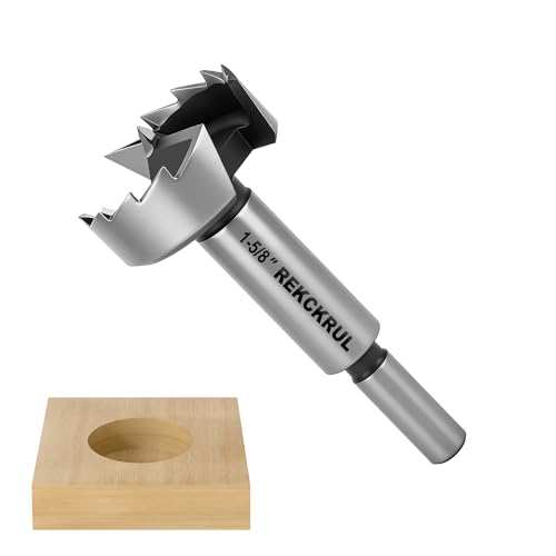 1-5/8 Inch Forstner Bit, 1-5/8" Forstner Drill Bit for Woodworking - size: 1-5/8 | Precision Imperial Sizing