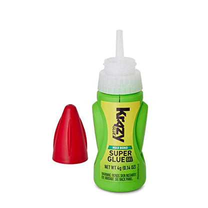 Krazy Glue Max Bond Gel EZ Squeeze, Extra-Strong No Run Superglue (4g)