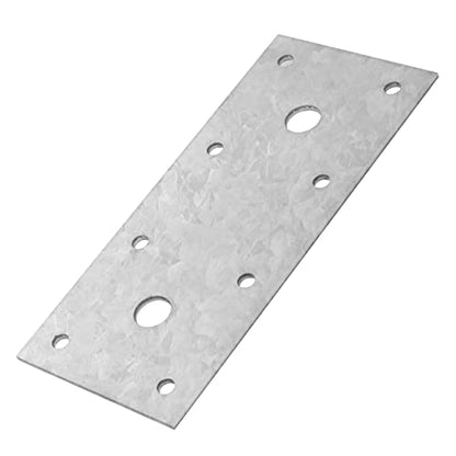10 Pack 5-1/2" Flat Tie Mending Plate Bracket for Wood, Galvanized Steel
