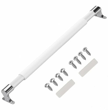 RV Screen Door Cross Bar Handle with Metal Base, 21.5"- 32" Adjust