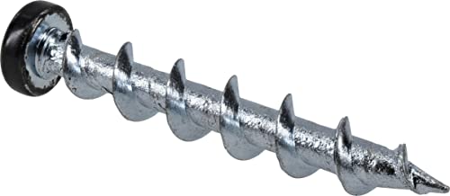 Hillman Borefast Drywall Anchors, 1-1/2in Pan Head, 75 Pack, Black - color: Black