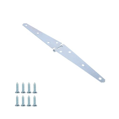 Geesatis 6 inch Strap Hinges Heavy Duty Gate Hinges Cabinet Latch,6Pcs - color: Silver, size: 6inch(6Pcs)