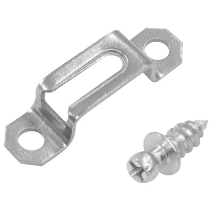 20Pcs Silver Concealed Connector, Half Pass - style: Silver-Half Pass